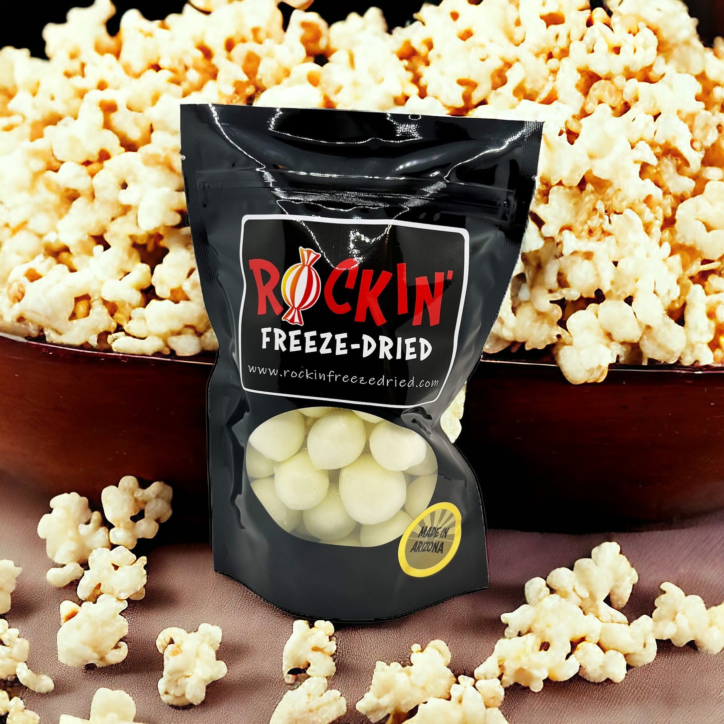 "Movie Night" Buttered Popcorn Taffy-Freeze-Dried